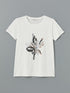 LC Waikiki Crew Neck Printed Sequined Combed Cotton Women's T-Shirt